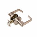 Pamex Calypso Lever with Round Rose Keyed Entry Lockset Grade 3 with KW1 Keyway Satin Nickel Finish FLU600